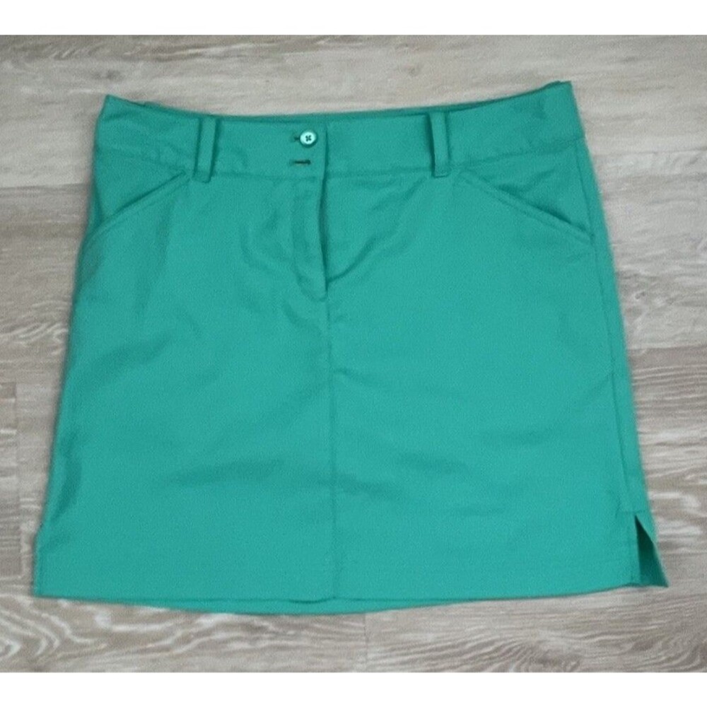 Callaway Opti-Dri 17” Green Golf Skort Women’s Sz 10 Stretch W/Pockets